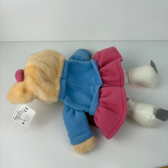 Gund Plush Petula Ice Skater Pig Hand Puppet 12”Blue & Pink Outfit #9197 Tags - Picture 10 of 10